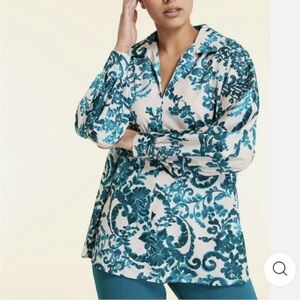 Marina Rinaldi Finale Tunic Top Size 16 $595 MSRP New